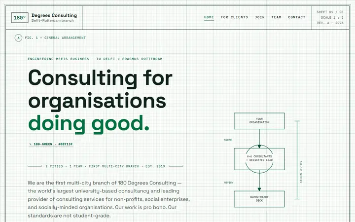 V1 Blueprint homepage preview