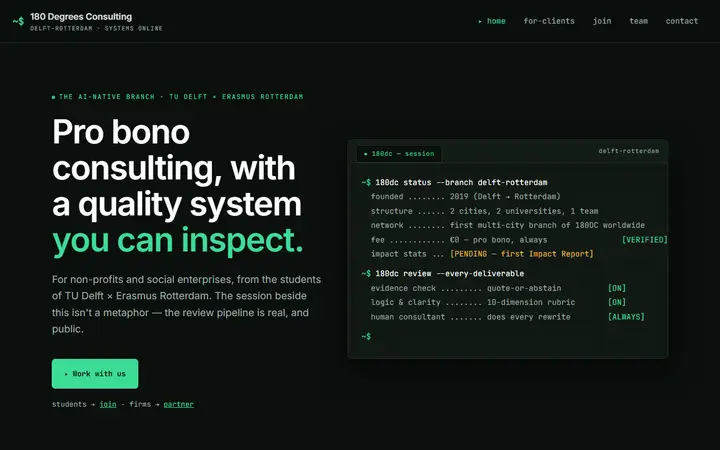 V4 Terminal homepage preview